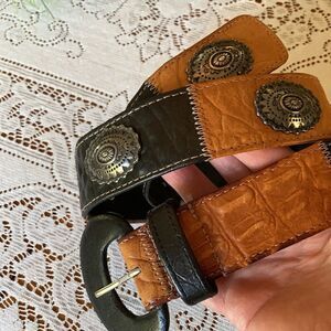Vintage Alden Howard Leather Studded Belt